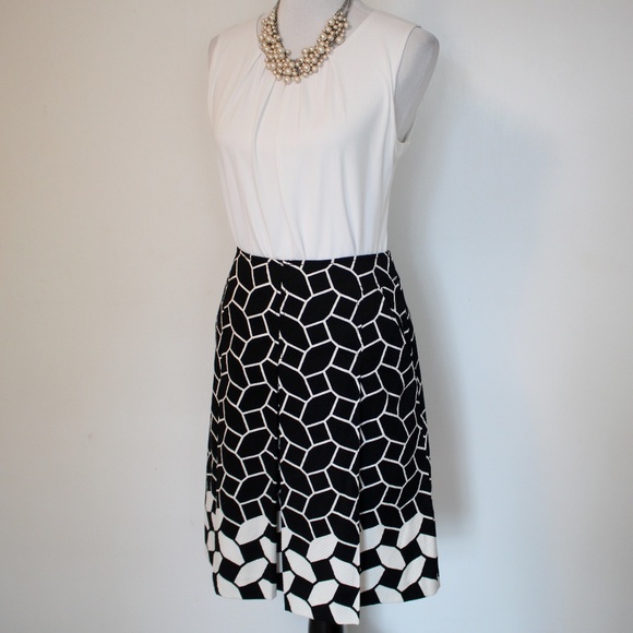 Talbots Dresses & Skirts - TALBOTS Size 8 Skirt Blouse Set Black White